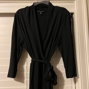 Banana Republic black wrap dress